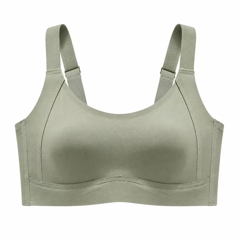Seamless Wireless Minimizer Bra Soft Support Full Cup Thin Brassiere Comfortable Underwear for Large Bust Women Side Breast Coll — image 8