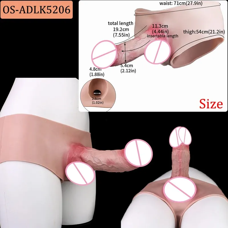 Flexible Skin-Like Huge Hollow Dildo Male Strap-On Lifelike Penis Extend Sleeve насадка на член Couples Sex Pleasure Toys — image 26
