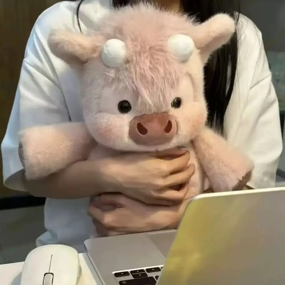 New Design Soft Pig Stuffed Animal Plush Pillow Emotional Support Cute Plush Toy 17.7inch Plush Pillow
