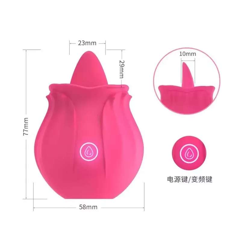 Powerful Tongue Licking Vibrator for Women G Spot Clitoris Nipple Stimulator Massager Masturbator Adult Sex Toys for Couples 18+