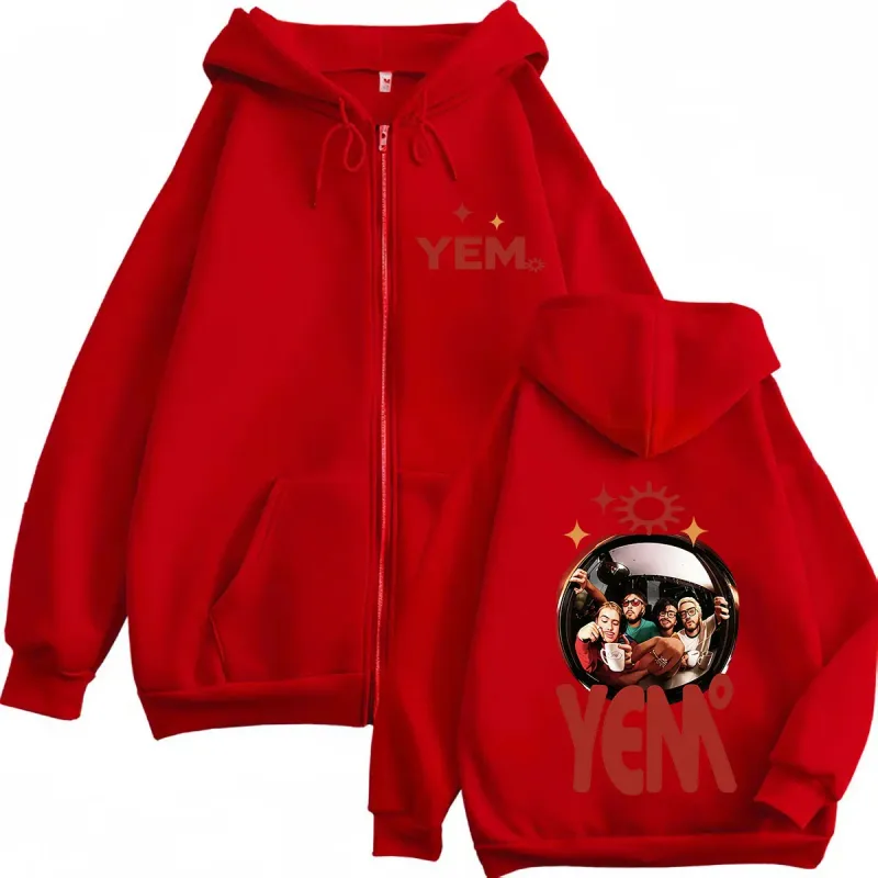 Morat Yem Se Fue El Ayer Y Ya Es Manana Tour 2026 Print Zip Up Hoodie Men Women Hip Hop Long Sleeves Loose Zipper Sweatshirts — image 5