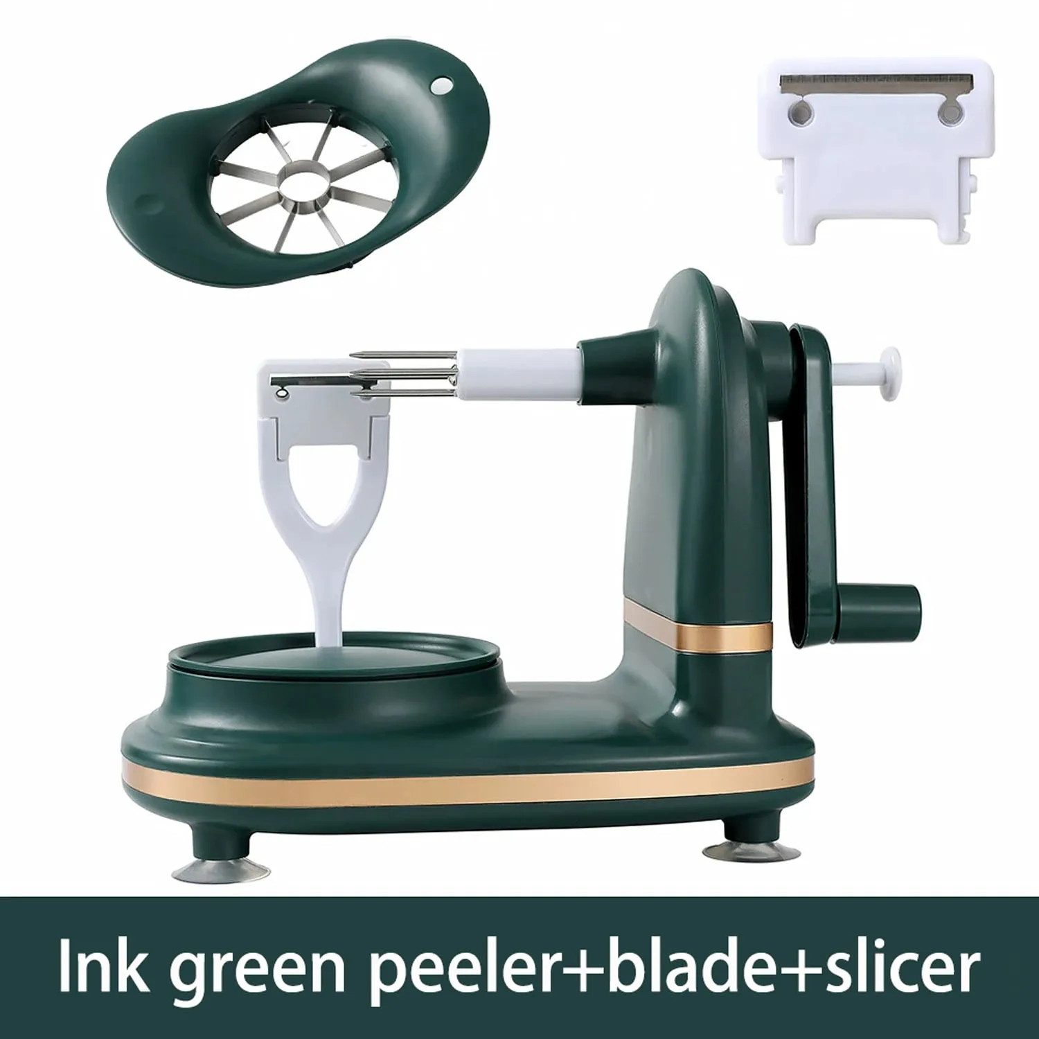 3-in-1Hand-cranked Rotating Fruit/Vegetable Peeler Stainless Steel Blades Apple Cutter Pambahay Pagbabalat Machine Mga Gadget sa Kusina