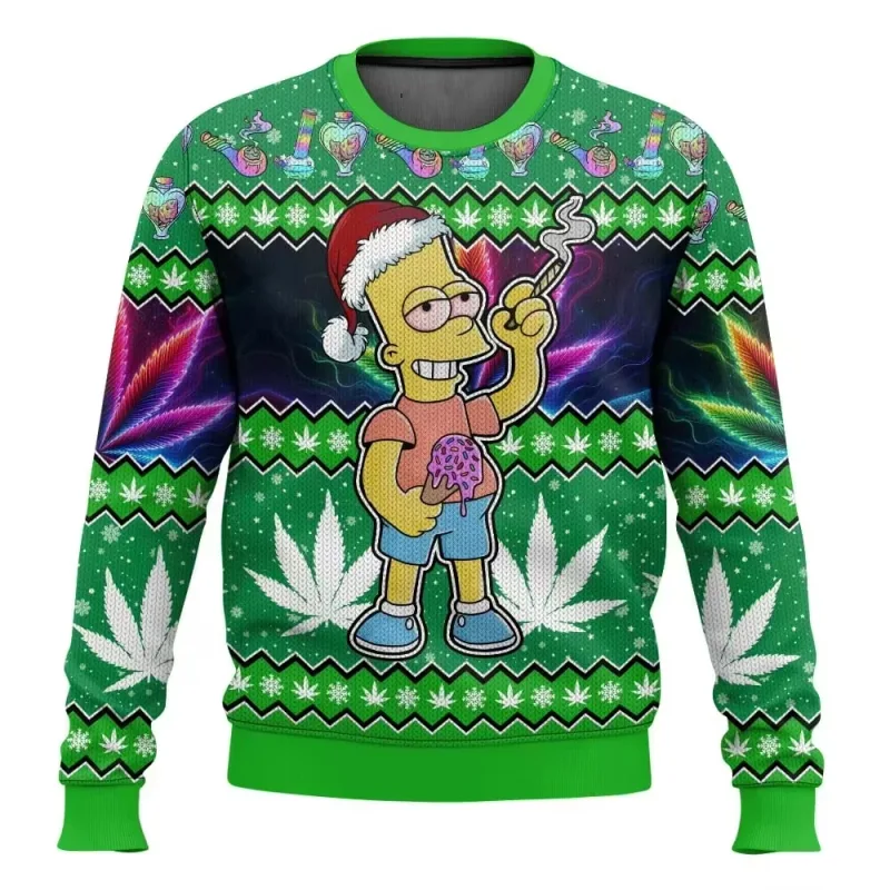 outono e inverno de volta ao futuro suéteres feios de Natal, camisas de anime de desenho animado para homens e mulheres, roupas — image 11
