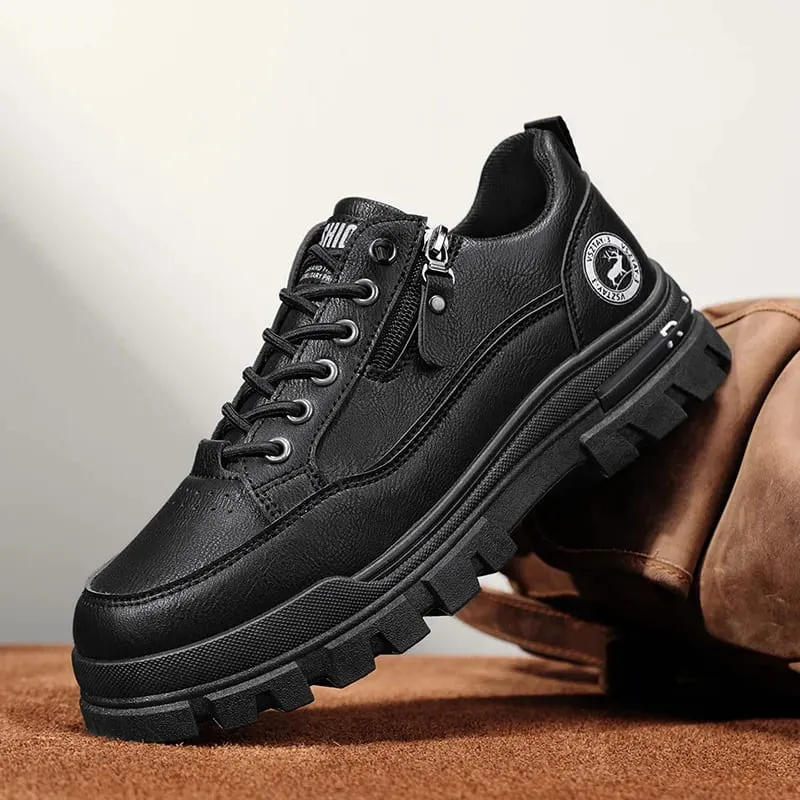 Men's Casual Sports Outdoor Hiking Trendy Fashion Street Comfortable Men's Thick Soled Board Shoes — image 2
