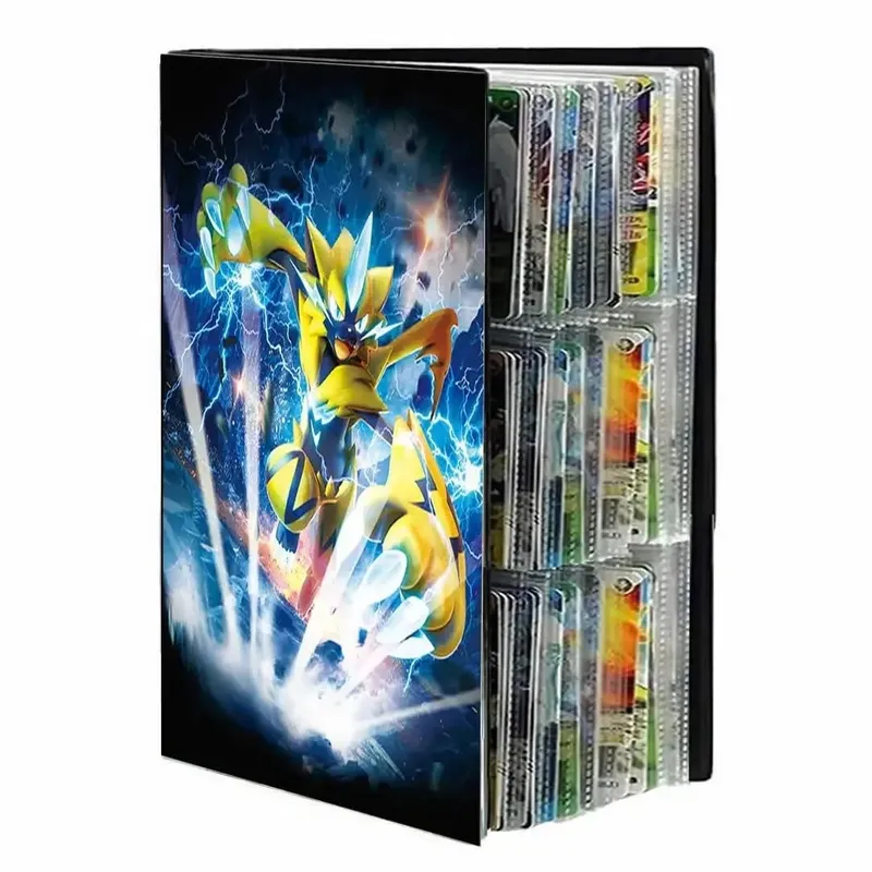 9 Pocket Anime Cover Cards Album Collection Holder Binder Folder Fit For Pokmon YuGiOh TCG Game Sports Football 540 Card Storage — image 7