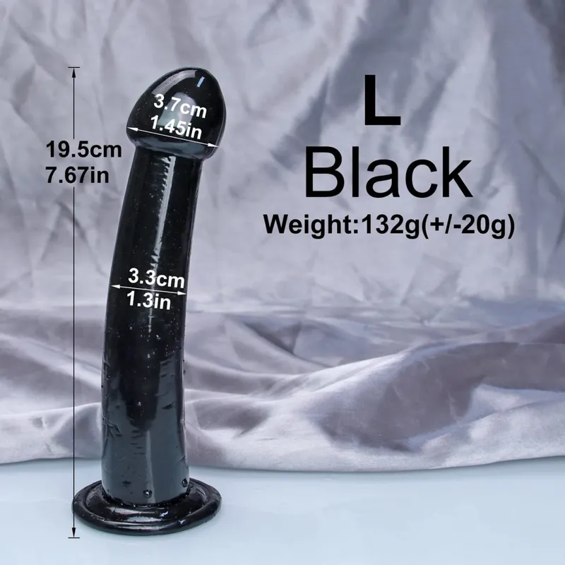 Dengan Harga Murah TPE Transparan Anal Plug Jelly Dildo 4 Ukuran Cangkir Hisap Ayam Vagina Masturbasi Lembut Penis Kecil Wanita Pria Mainan Seks