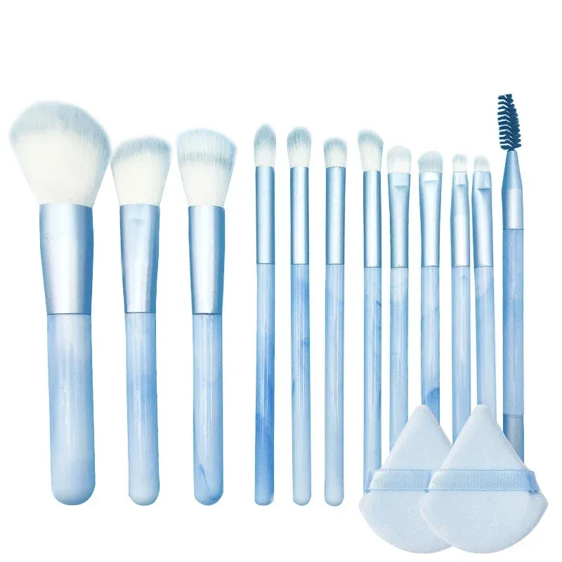 12pcs 전문 메이크업 브러쉬 세트 프리미엄 합성 파운데이션 컨실러 파우더 아이 섀도우 블러쉬 브러쉬 위생 미용 도구 — image 8