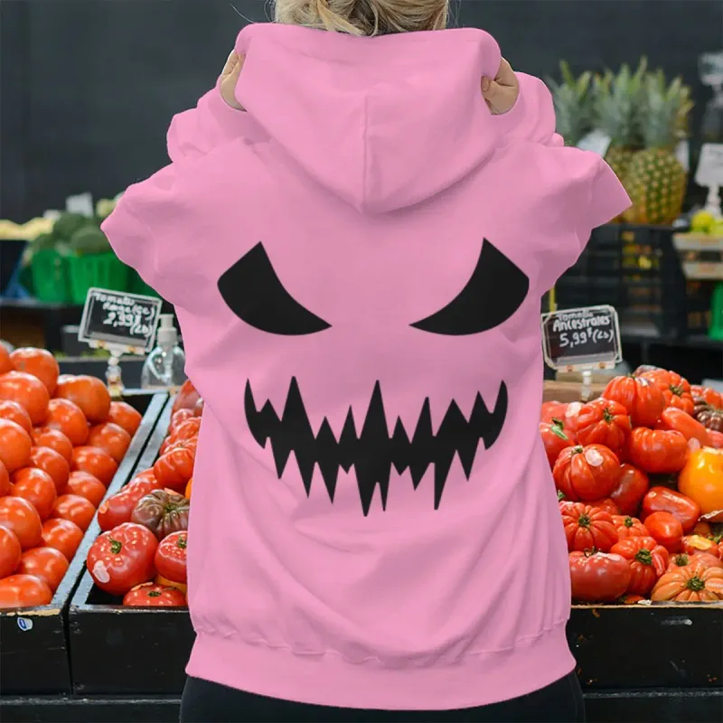 2026 Fashion Horror Movie Face Men's Hoodie Casual Long Sleeve Halloween Streetwear Unisex Luminous Style Hoodies — image 11
