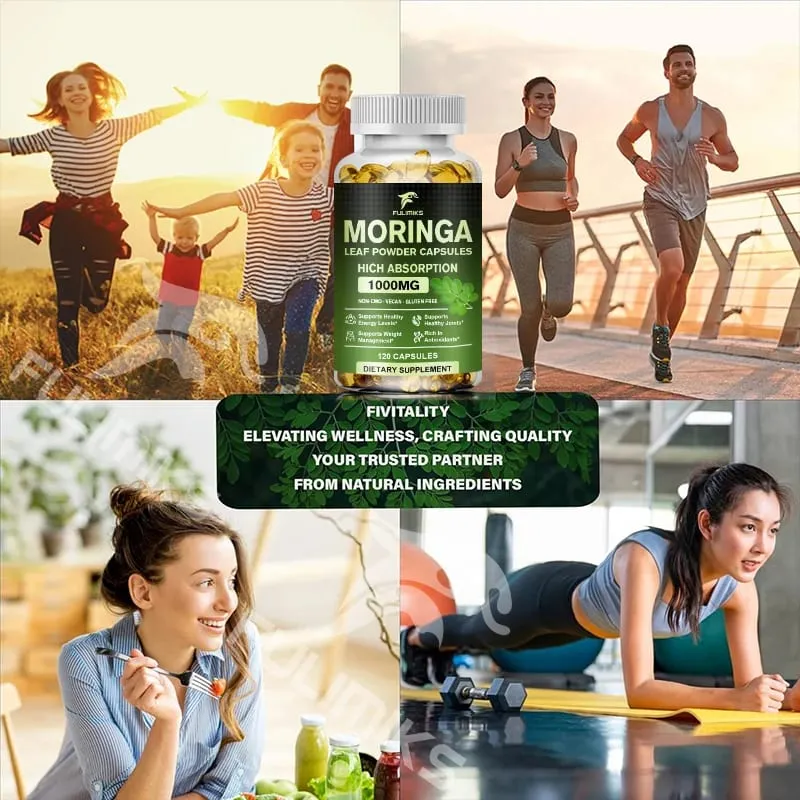 High Absorption Moringa Oleifera 1000mg Capsules Supports Immune Metabolism Skin Care & Healthy Weight Management — image 6