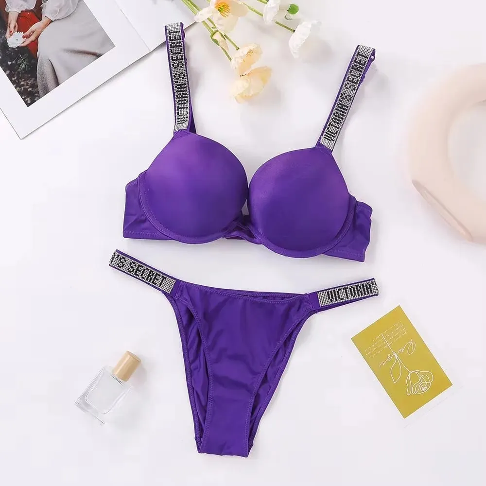 Women's Lingerie Set Sexy Breathable Soft Versatile Shapewear V Sexy Lingerie Bra and Panty Set Push Up Classic — image 4