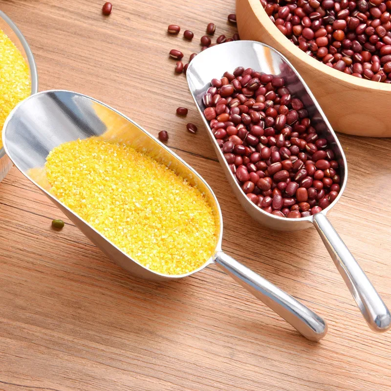 3PC Stainless Steel Scoop Set | Heavy Duty Ice Shovel for Pet Food & Grains | Multi-Use Commercial Kitchen Tool Rustproof — image 2