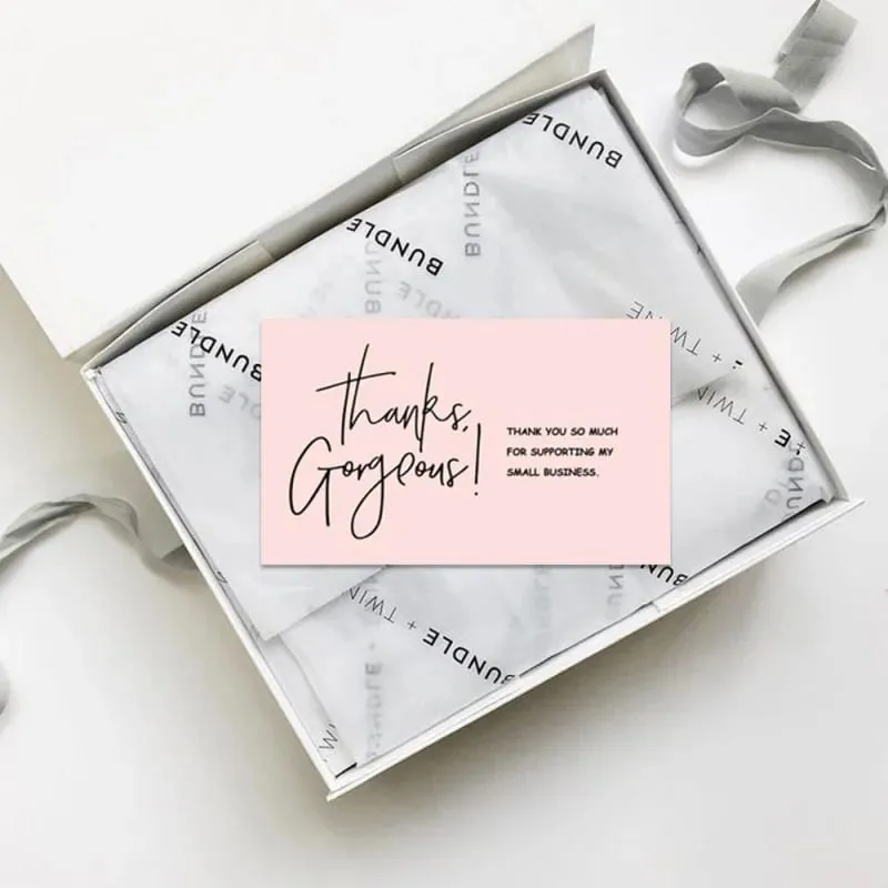30pcs Copperplate Thank You Card Gift Packaging Thank You Card Greeting Card Decorative Greeting Cards — image 2