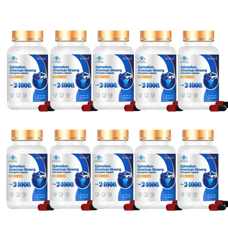Peningkatan Tenaga dengan Ekstrak Epimedium & Ginseng - Menggalakkan Kekuatan & Keyakinan -Suplemen Pengubah Herba Harian Lelaki