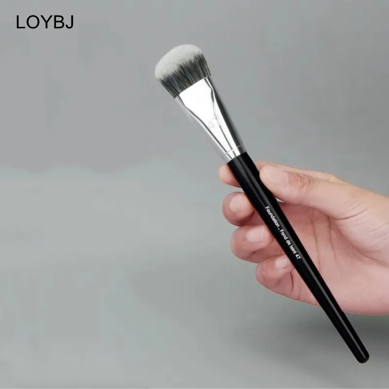 1-10pcs Pro Foundation Brush 47 Broom Head Professional Liquid Foundation Cream Concealer Brushes Women Face Base Makeup Tools