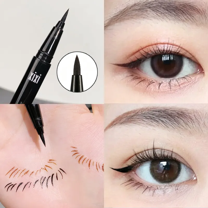 2 Colors Eye Makeup Liquid Eyeliner Long Lasting Waterproof and Non Fading Beauty Make Up Tools Quick Dry Non Halo Dye Eyeliner — image 2