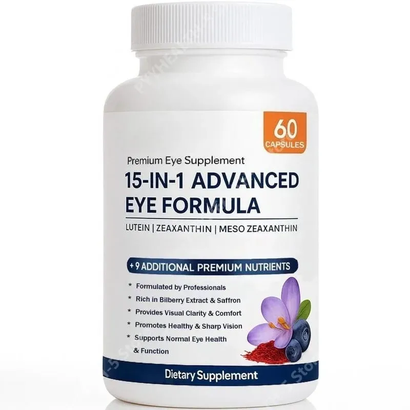 Advanced Eye Nutrition Capsules Lutein Zeaxanthin Astaxanthin Relieves Eye Dryness & Fatigue Antioxidant Eye Support 60 Count — image 7