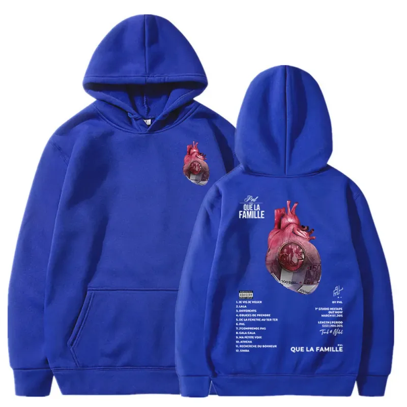 Y2K Le Monde Chico Hoodies French Rapper PNL Album Que La Famille Hooded Sweatshirts Men Women Hip Hop Fashion Long Sleeve Pullo — image 11