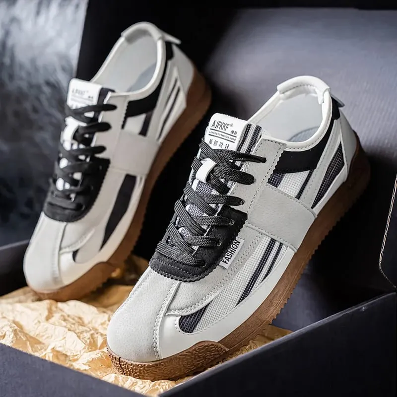 [Men's Skate Sneakers] Sneakers - Men's New Spring/Autumn Skate Shoes - Classic and Versatile - Fashionable and Trendy - Suitable for Daily Wear and Outdoor Leisure - Ideal as Birthday Gifts Christmas Gifts and Halloween Gifts