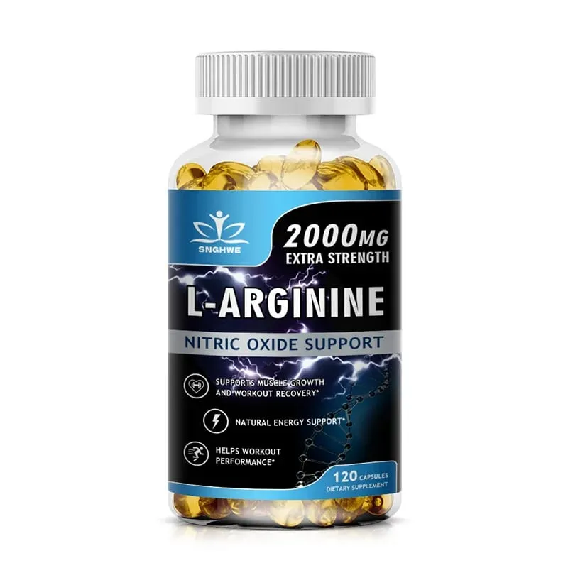 Super Arginine - 2000 Mg Pre-Exercise Supplement - Promotes Muscle Growth And Strengthens Muscle Energy And Endurance