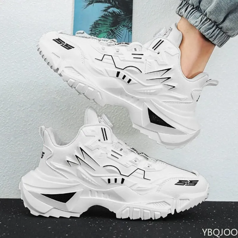 Spring new breathable running shoes fashionable versatile anti slip shoes casual comfortable height increasing men's sneakers — image 7