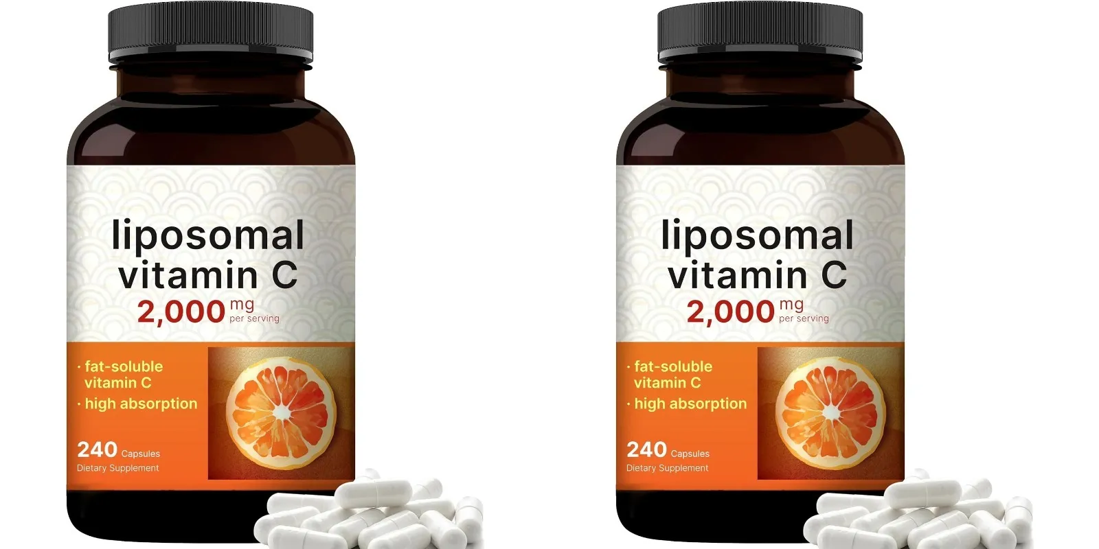 リポソームビタミンC 2000mg 高吸収脂溶性 240カプセル 60回分 非遺伝子組み換え グルテンフリー