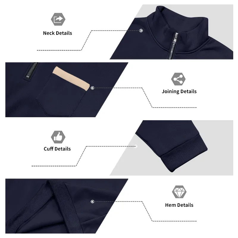 Men 2026 Autumn Winter Hot Item Fleece Lined Stand Collar Loose Vintage Sweatshirt Casual Commuter Fashion Male Daily Outerwear