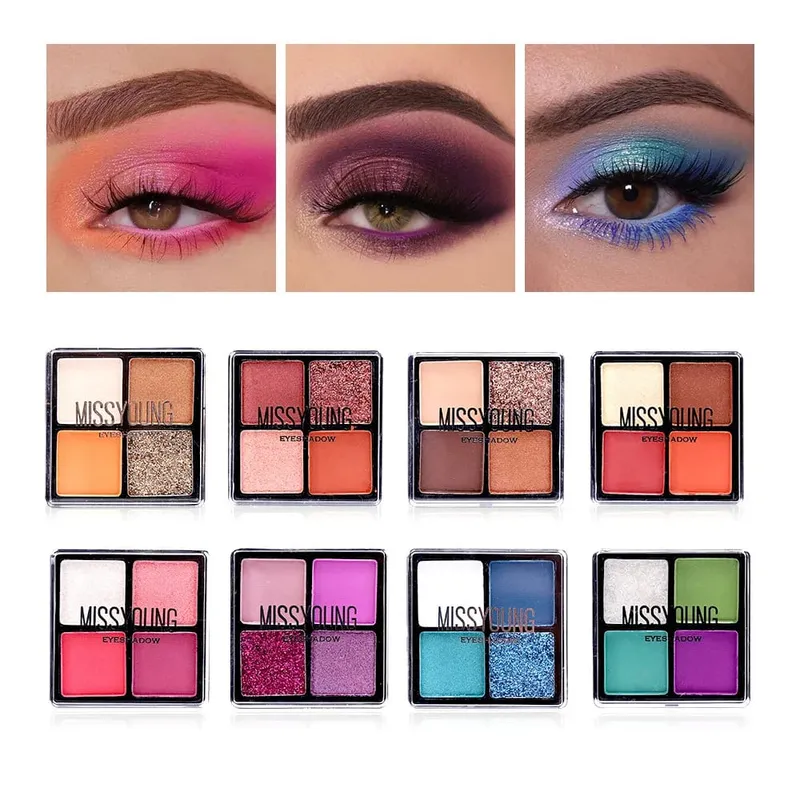 Conjunto de presente de maquiagem para mulheres kit completo tudo em um compõem sobrancelha pó batom brilho labial escova shimmer glitter paleta de sombra de olho — image 6