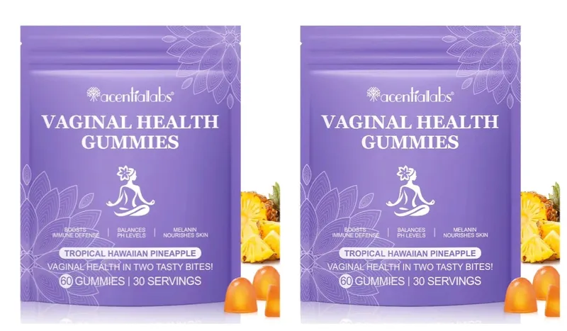 Vaginal Health Gummies PH Balance Support with Vitamin C and Pineapple Fruit Powder Gelatin-Free Daily Wellness 60 Gummies — image 8