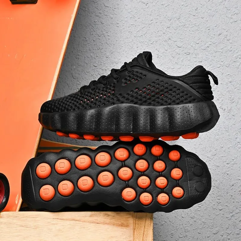 Men Running Shoes Summer Breathable Sneakers Shock Absorbing Platform Sport Trainers Non Slip Fashion Women Casual Walking Shoe — image 8
