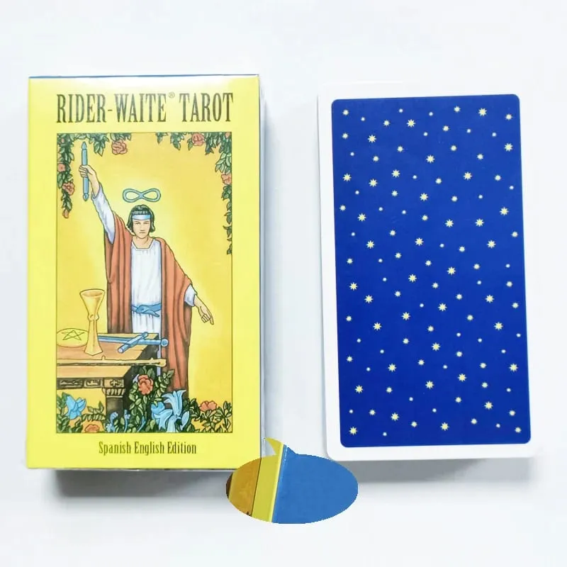 78 stk. The Rider Waite Tarot Card Divination Personligt brug Tarot Deck Engelsk Spansk version Oracles Deck for Girl brætspil — image 3