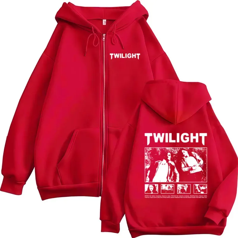 Twilight Edward Cullen Bella Swan Vampire Werewolf Zipper Hoodies Men Women Clothing Oversized Zip Up Hooded Sweatshirts Jackets — image 5