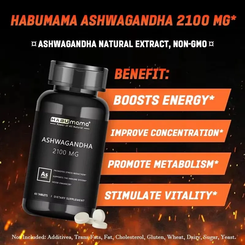 อาหารเสริมพลังงาน Ashwagandha ดั้งเดิมที่ไม่ใช่จีเอ็มโอรองรับพลังการเจริญพันธุ์ตามธรรมชาติ — image 3