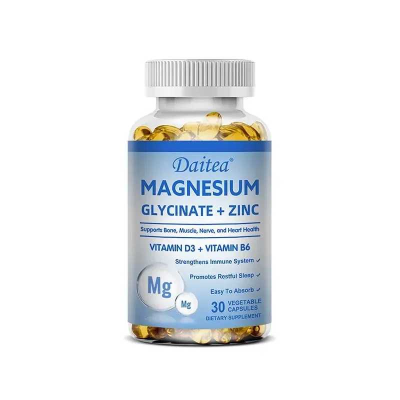 Συμπλήρωμα διατροφής Daitea Magnesium Glycinate & Zinc - Bone Nerve Immune Support - Κατάλληλο για άνδρες και γυναίκες — image 9