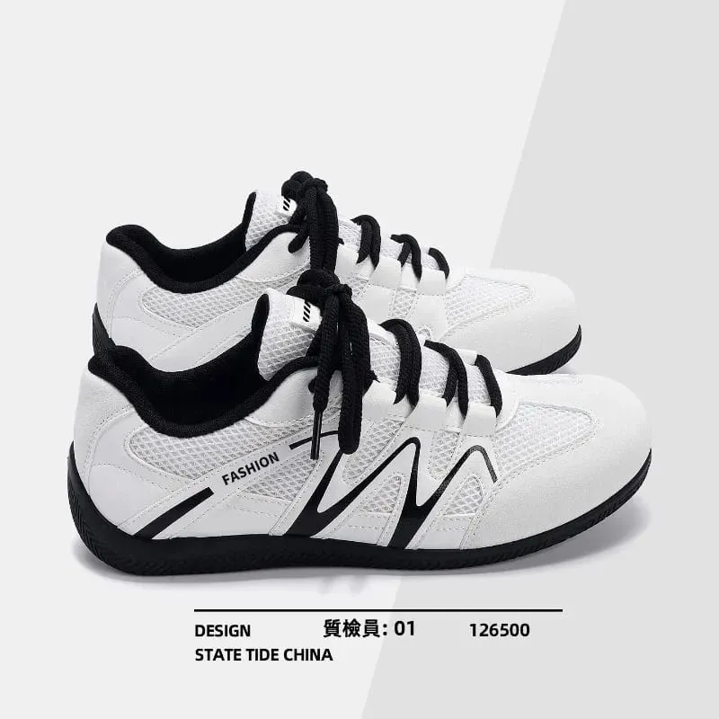 Men's Mesh Breathable Casual Sneakers Lace Up Flat Sole Fashion Sport Shoes Daily Walking Ladies Lightweight Athletic Footwear — image 6