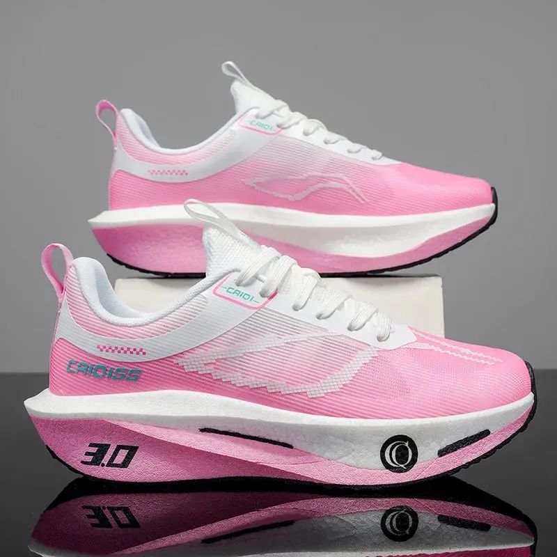 Running Shoes Unisex Speciality Marathon Sports Men Breathable Lightweight Carbon Board Women's Comfor Athletic Nonskid Sneakers