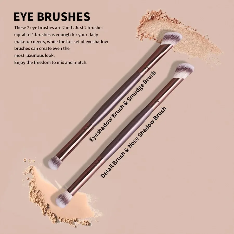 5-teiliges, weiches Jumbo-Make-up-Pinsel-Set, synthetische Borsten, nicht reizend, Gesichtspuder, Rouge-Lidschattenpinsel, komplettes Starter-Set — image 6