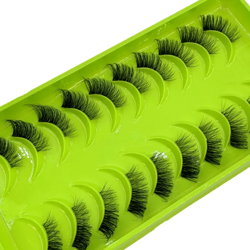 Black Eyelashes 10 Half Lashes Soft Natural Cat Eye Lashes Makeup Tool Extension Fluffy Faux Cils back-to-school season — image 18