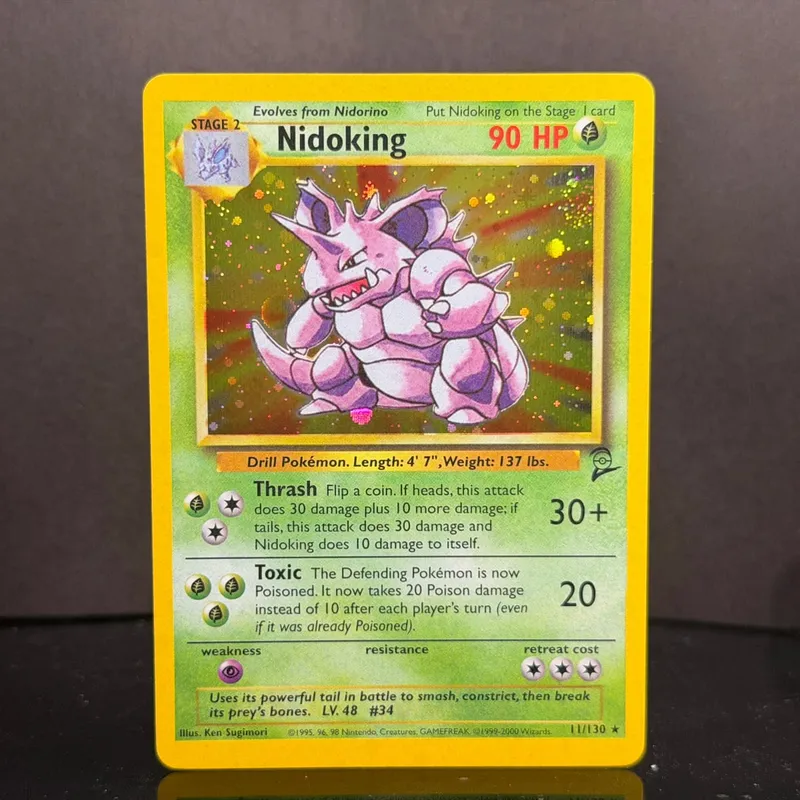 Pocket 2000 Base Set 2 OG Nostalgia Collectible Hitmonchan Scyther Clefable Pidgeot Mewtwo Traditional Holo Proxy — image 16
