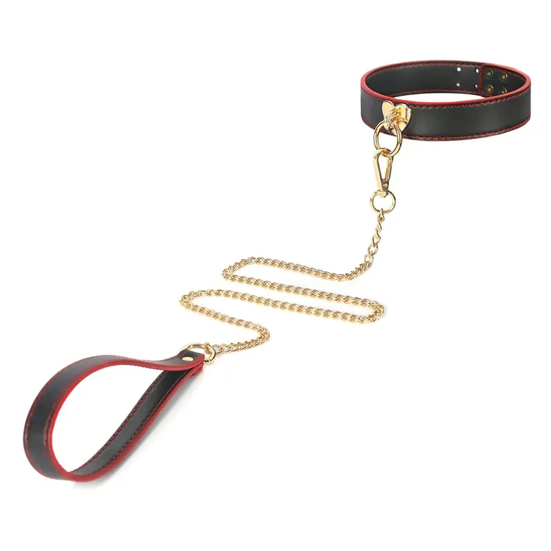 Slave Roleplay Set Leather Handcuffs Ankle Cuffs Ball Gag Mask Whip Collar Leash Sex Toys for Women Couples BDSM Bondage Kit — image 9