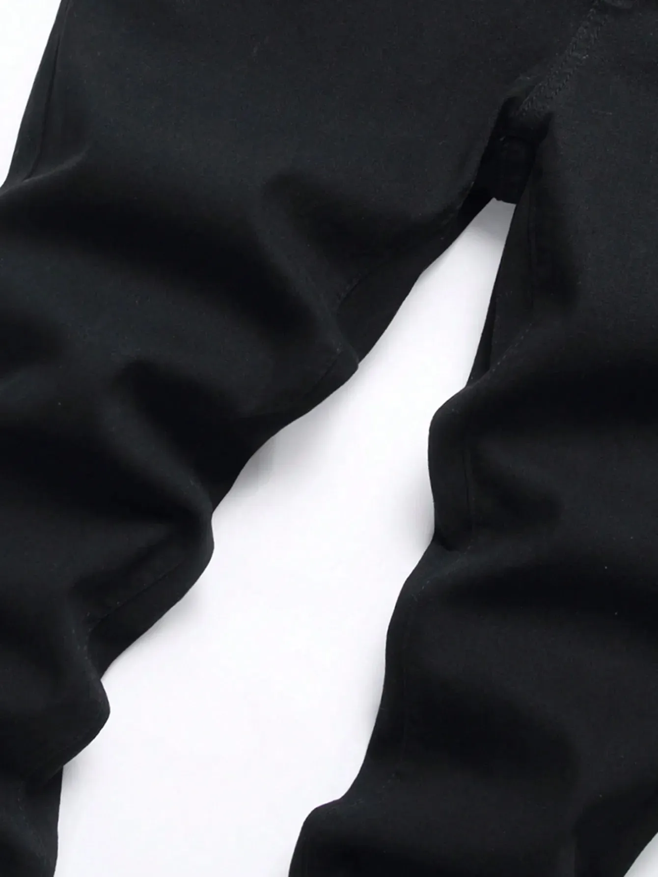 Men High Stretch Solid Black Denim Jeans Skinny Slim Fit Denim Pants Male Classic Casual Daily Business Streetwear Trousers — image 4