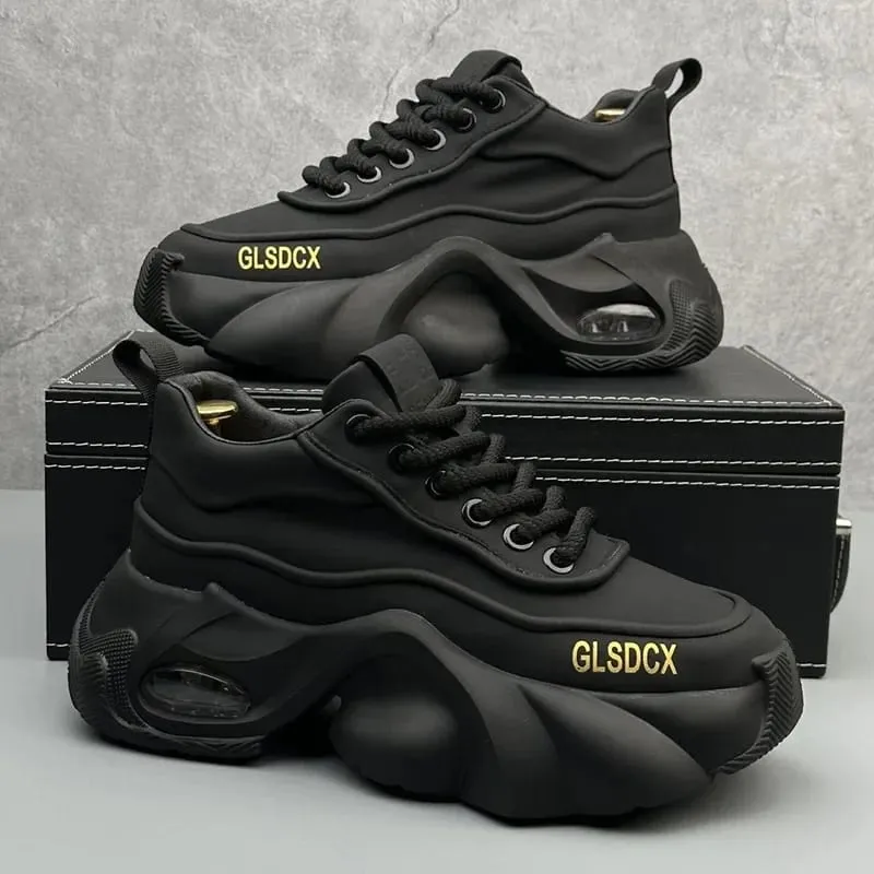 Designer Style Men Shoes Autumn Fashion Comfortable Men's Thick Platform Sneakers Casual Shoes Sports Trainers Tenis — image 4