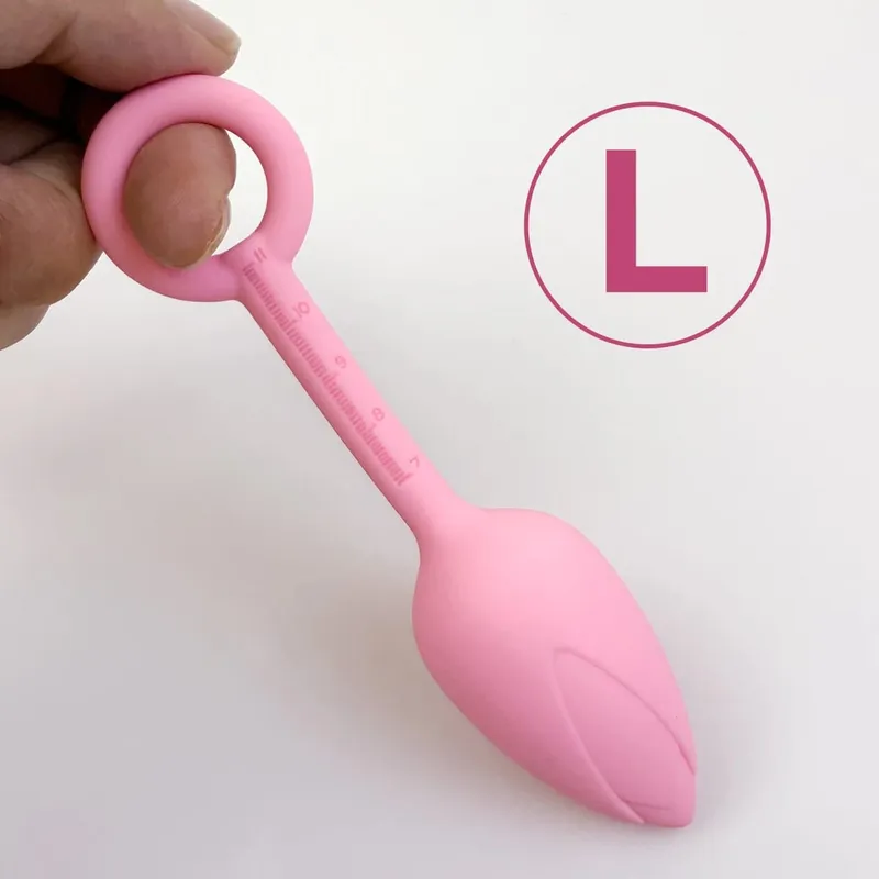 Pull Ring Flower Bud Anal Plug Pink Butt Plug Silicone Vagina Ball Size Scale G-Spot Massage Soft Gel Plug for Anus Adult Sex To