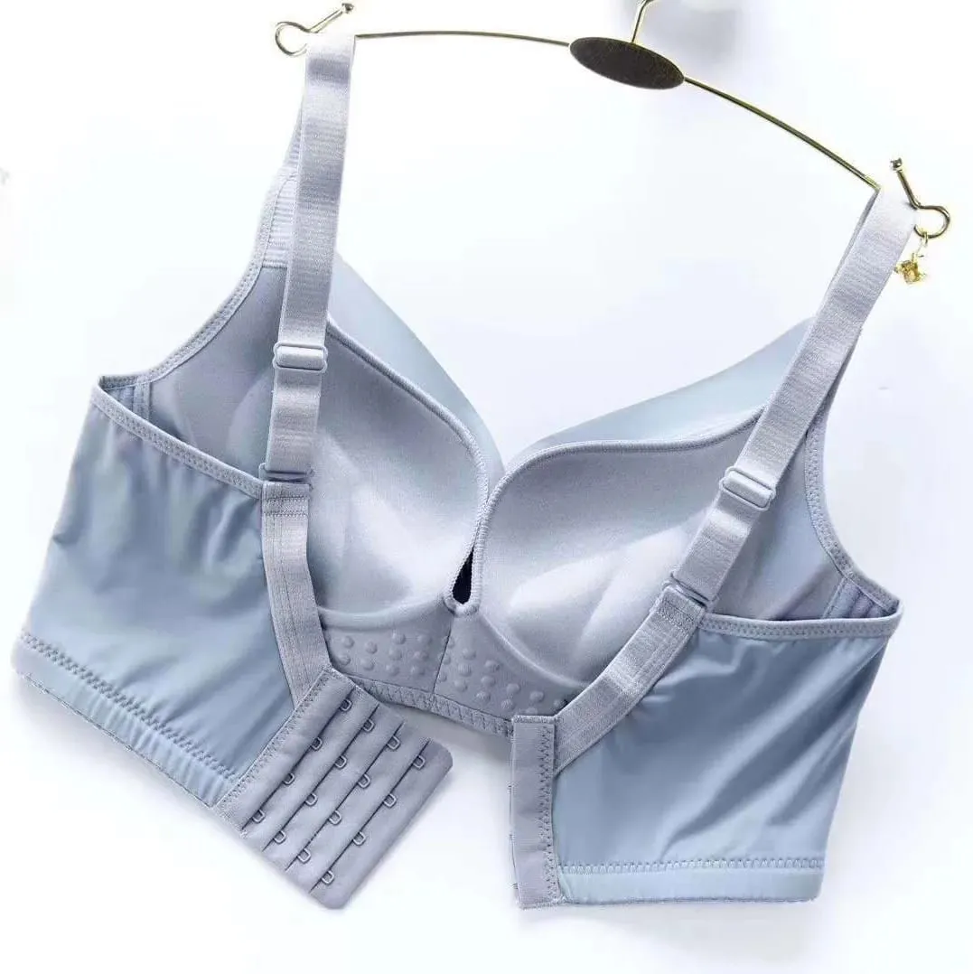 Bra Seksi untuk Wanita Bralette Push Up Lingerie Nyaman Nirkabel Pakaian Dalam Solid Wanita — image 7