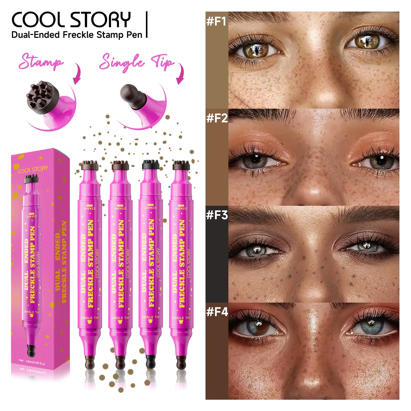 Double Eyeliner Freckles Pen All-in-One Natural Waterproof Lasting Seal Spot Pen Natural Simulation — image 2