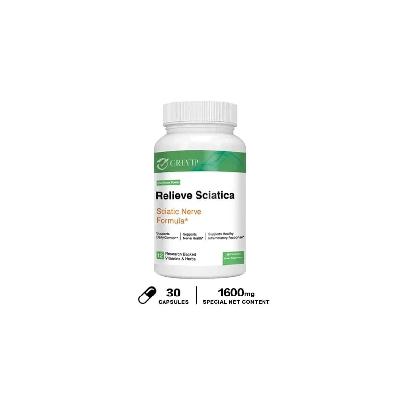 Sciatic Nerve Health Support - Helps Relieve Joint Pain Supports Daily Nervous System Bone & Nerve Health Balances Inflammation