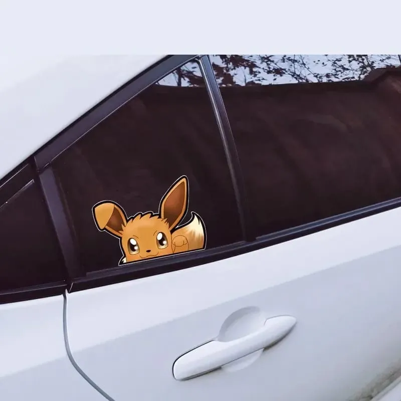 20 stylů Pokémon samolepky na auto Anime postava Pikachu Gengar Eevee Charmander Roztomilá kreslená panenka Kreativní samolepka Dárky k narozeninám