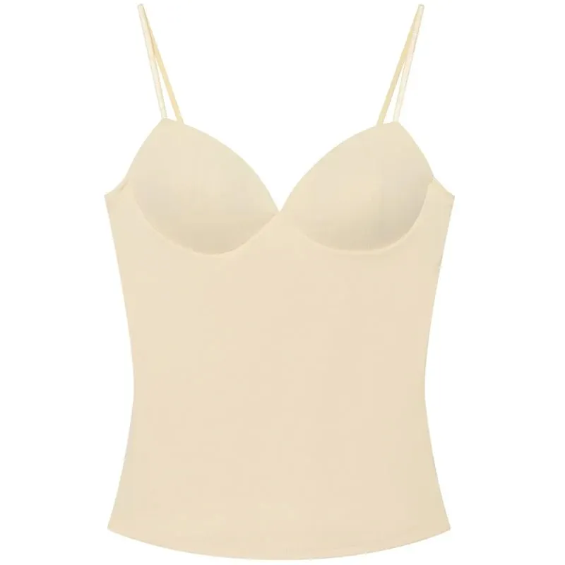 Burgundy Slip Top Women Summer Sexy Corset Tanks & Camis Fashion Sleeveless Backless Bra Top Chic Elegant Bustier Camisole
