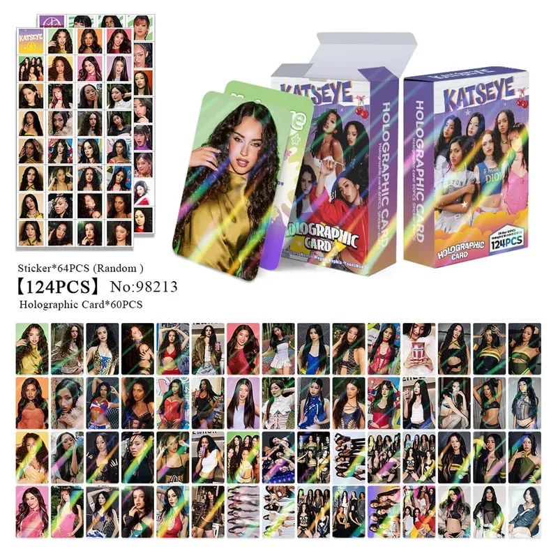 92pcs KATSEYE New Album PINKY UP Photo Card Photocards Stickers Kpop Merch Lomo Cards Set Fans Collection Cards Gifts — image 14