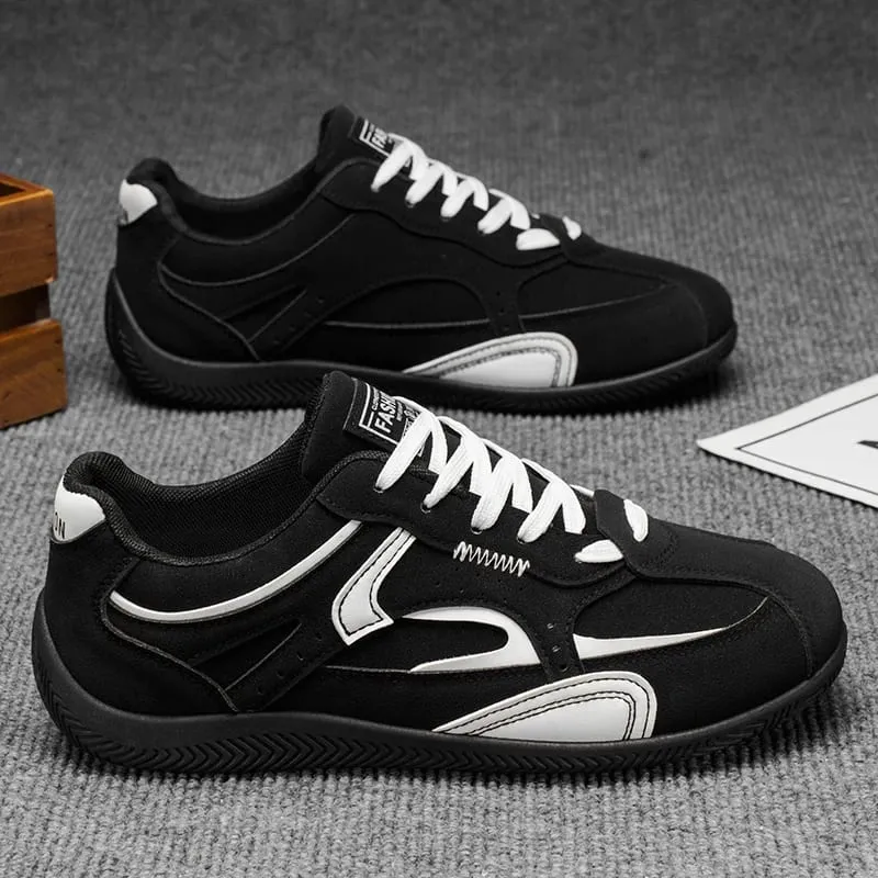 Retro Casual Sneakers for Men | Classic Low-Top Trainers with Contrast Stitching — image 5