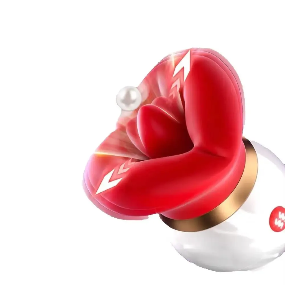 Powerful sucking vibrator female tongue licking sex toys sucker female oral nipple stimulator adult electric sex toys. — image 1